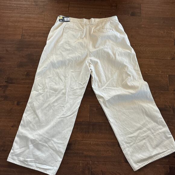 NWT Universal Thread High Rise Adjustable Two Way Trouser Denim Cream Women 16 - Picture 8 of 8